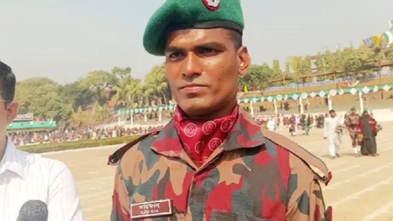 কুড়িগ্রামের ফেলানীর ছোট ভাই আরফান হোসেন বিজিবিতে যোগ দিলেন